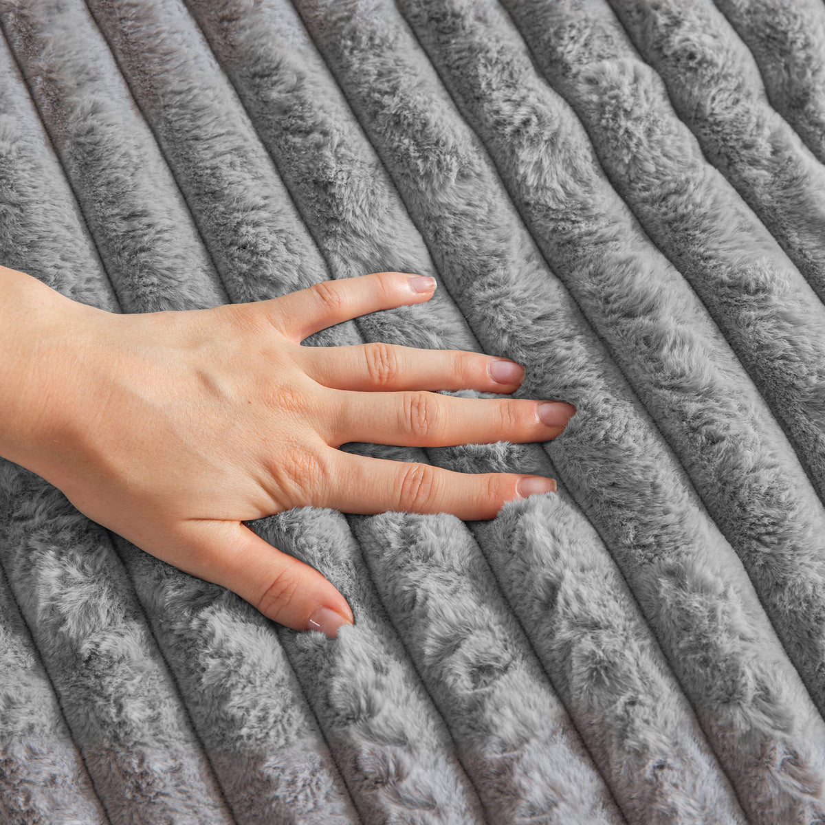 Plush Striped Faux Fur for Everyday Comfort