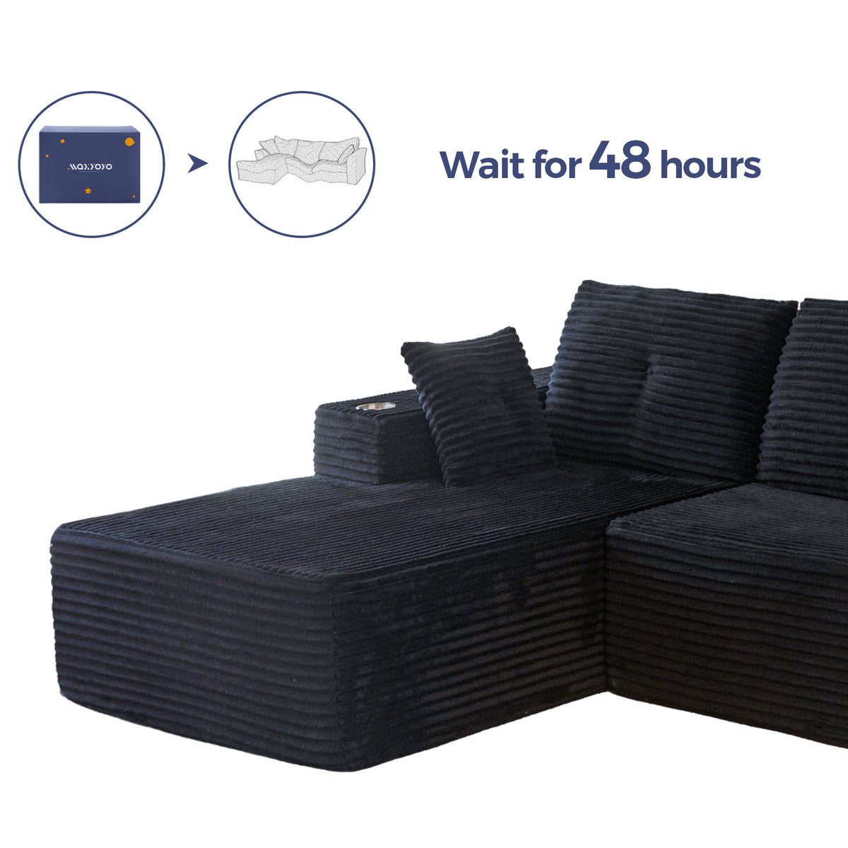 From Box to Couch in Minutes. 